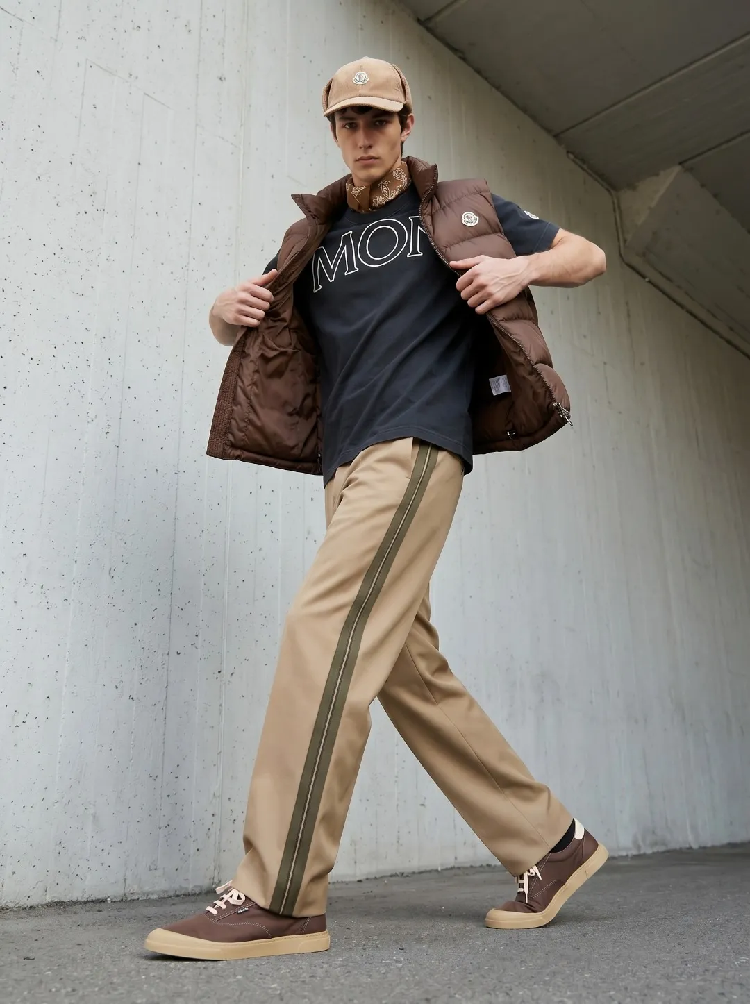 P90✨🔥 [Moncler ] 2026FW T Premium 26s 300 ： Khaki Size：S M L XL 2XL